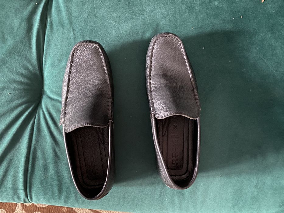 Transport gratuit mocasini Geox negri