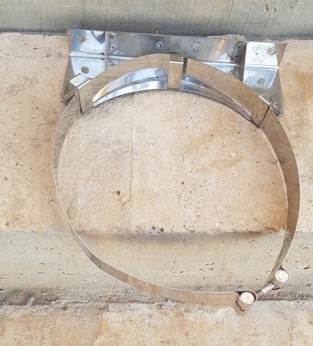 Coliere INOX pentru fixare cos de fum