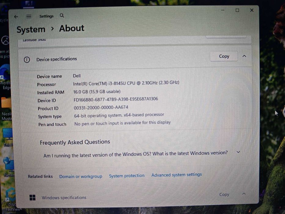 Dell Latitude 3400 P11G functionare perfecta fara urme de uzura