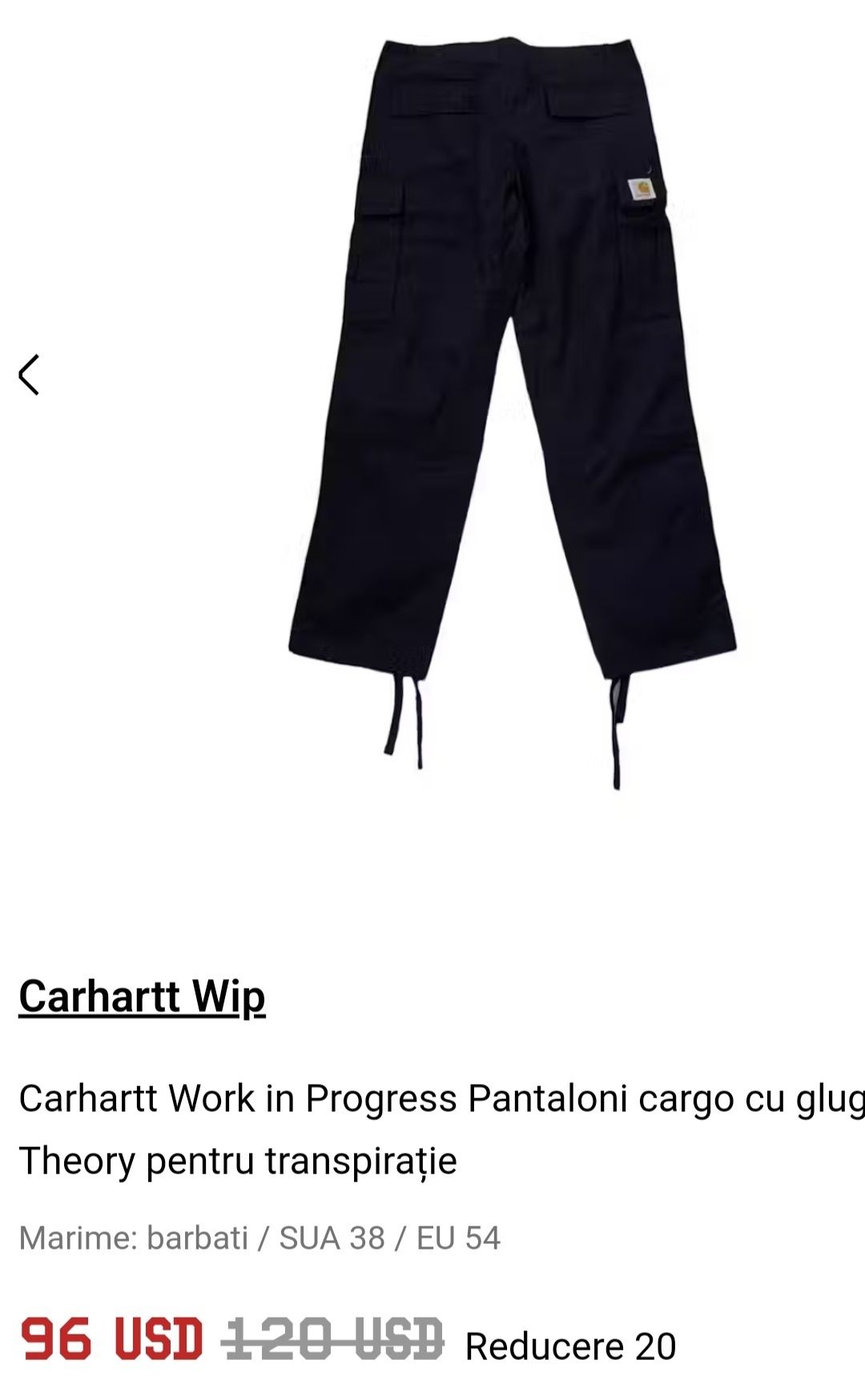 Pantaloni cargo bărbați Carhartt XL