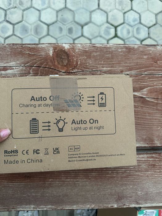 соларна охранителна лампа