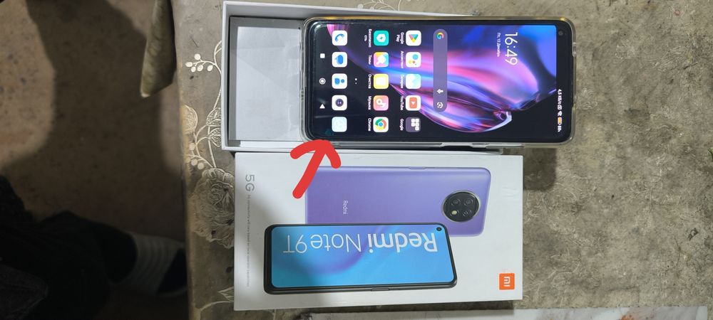 Redmi note 9 T 4+2/128 каробкаси бор