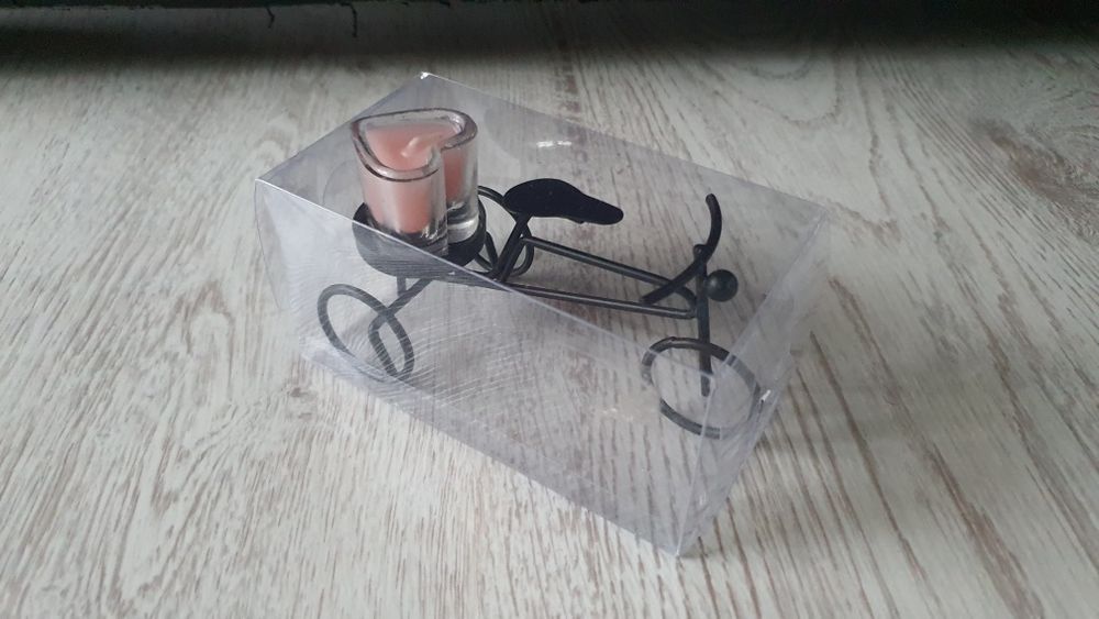 Suport pentru lumanari forma bicicleta
