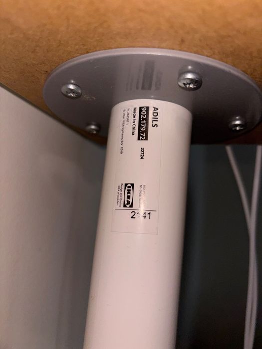 IKEA работна маса (LINNMON плот за маса 100x60 + ADILS крака)