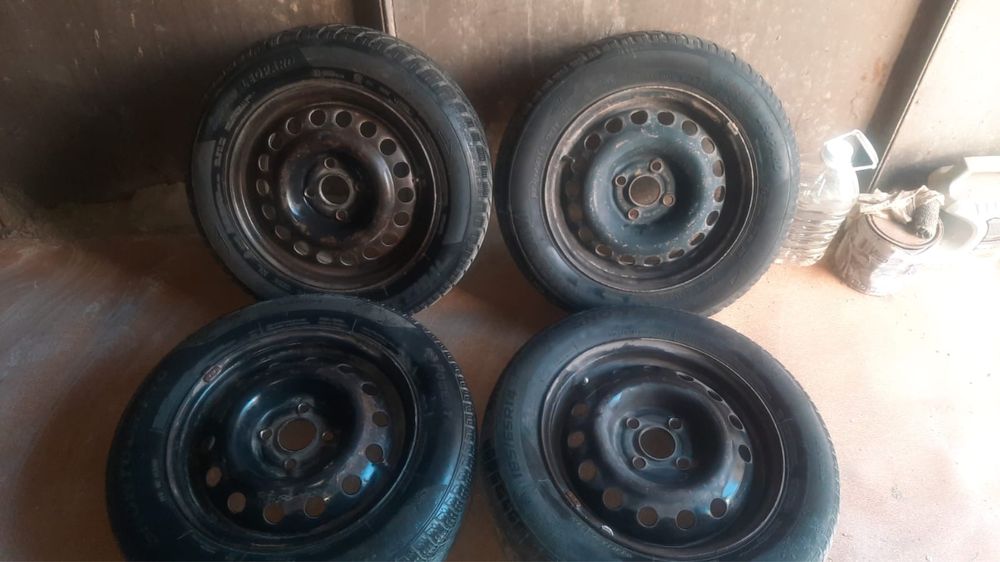 185/65/14 зимные липучка с диском комплект