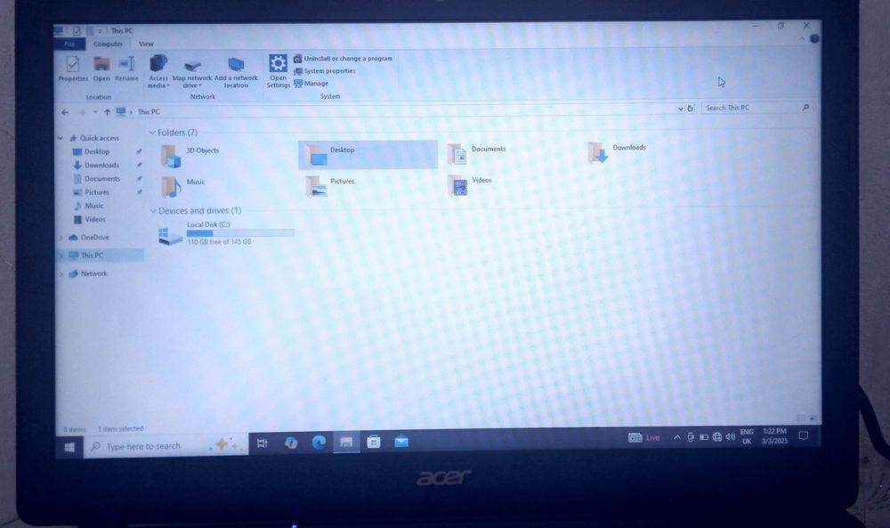 Noutbook, Noutbuk DNS+Acer bonusga( dns=Core 3/ 512ssd/Ozu 4gb)