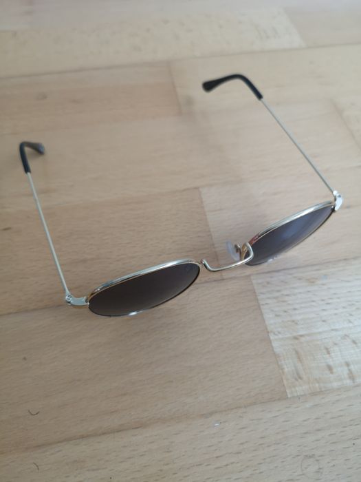 Ochelari soare model retro rotunzi tip aviator rame metalice