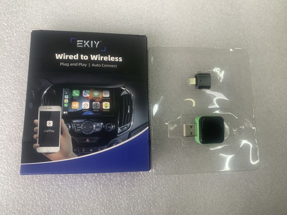 Adaptor auto wireless Carplay Android Auto, conexiune BT si WiF