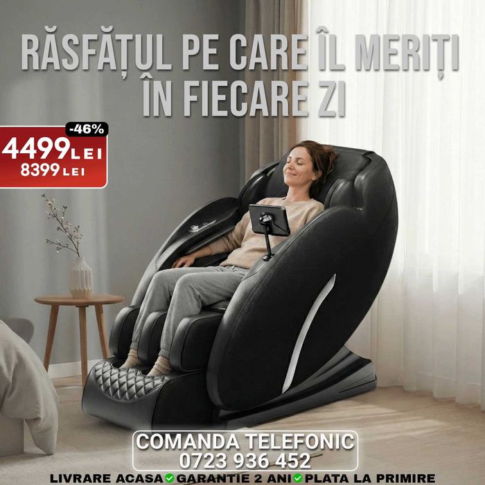 Scaun de masaj profesional WINTERSALE 46% FULL/NOU Livrare, garantie