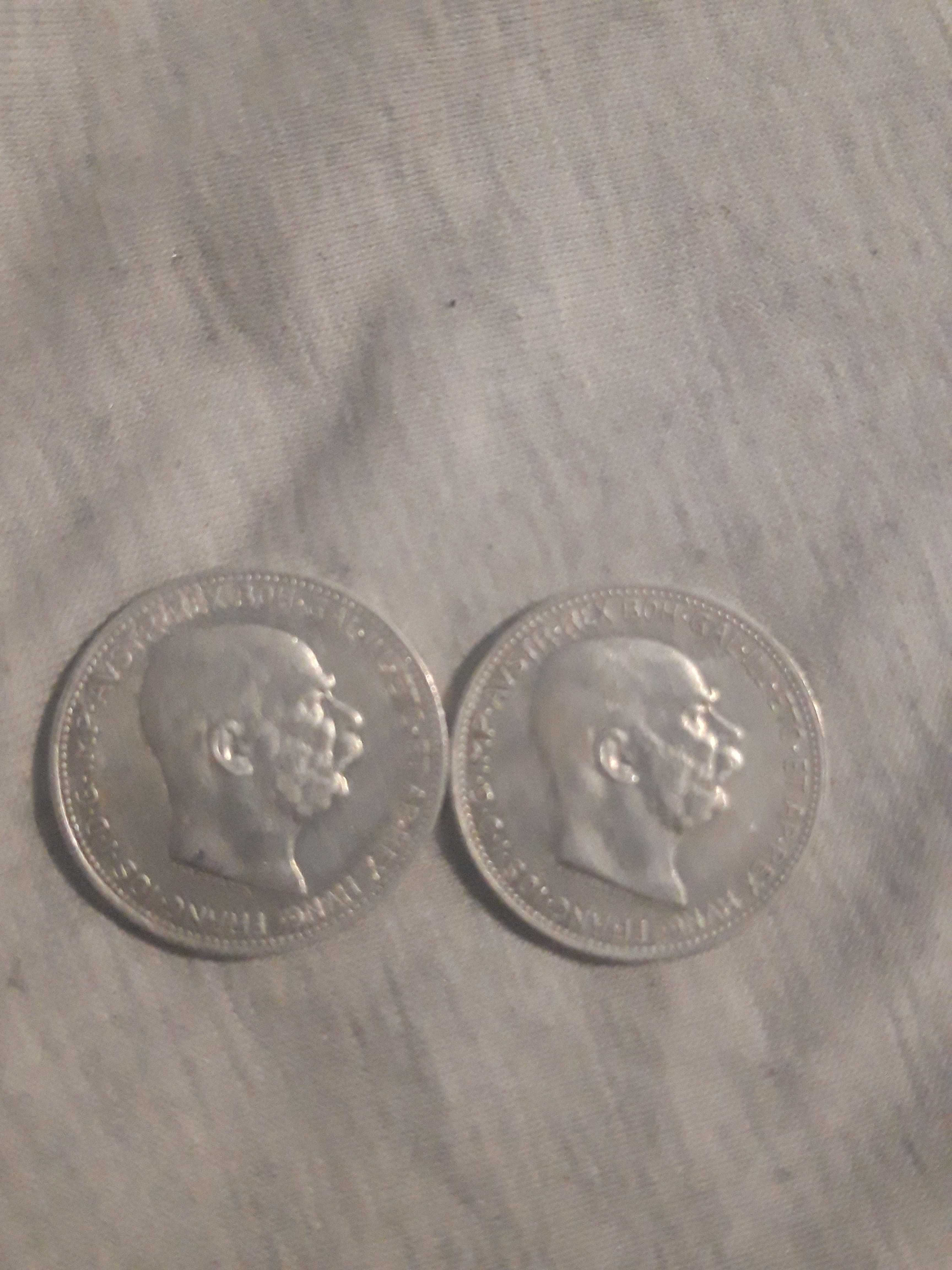 Продавам монети 2бр 1891г и 2бр 1912 франк йосиф цена за четири