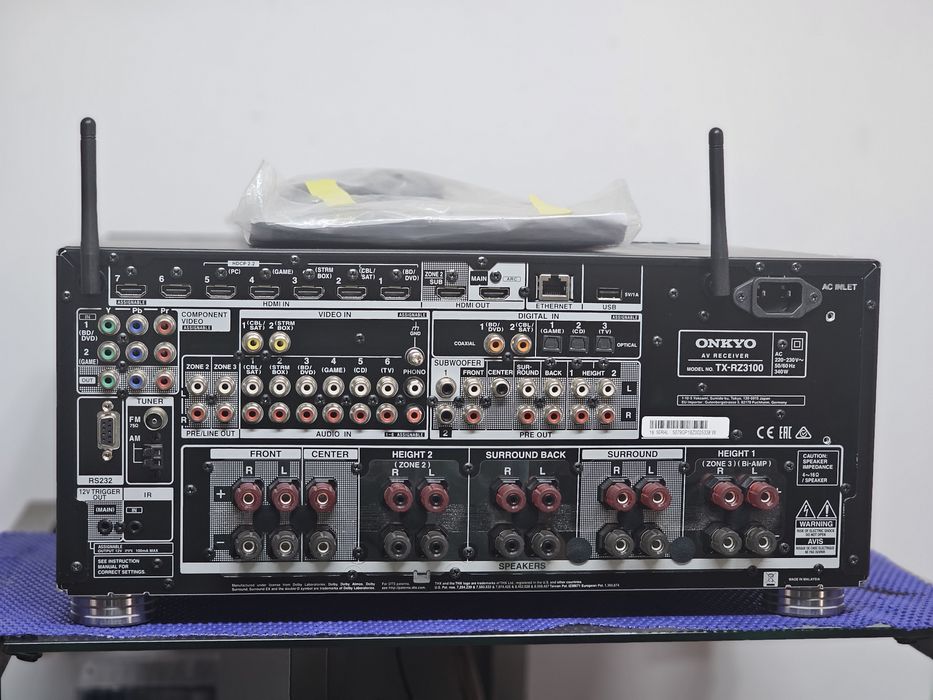 Receiver Onkyo TX-RZ3100 11.2 THX Dolby Atmos Wi-Fi  Bluetooth 200W