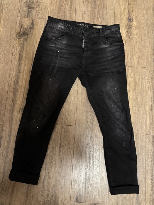 Мъжки черни дънки icon