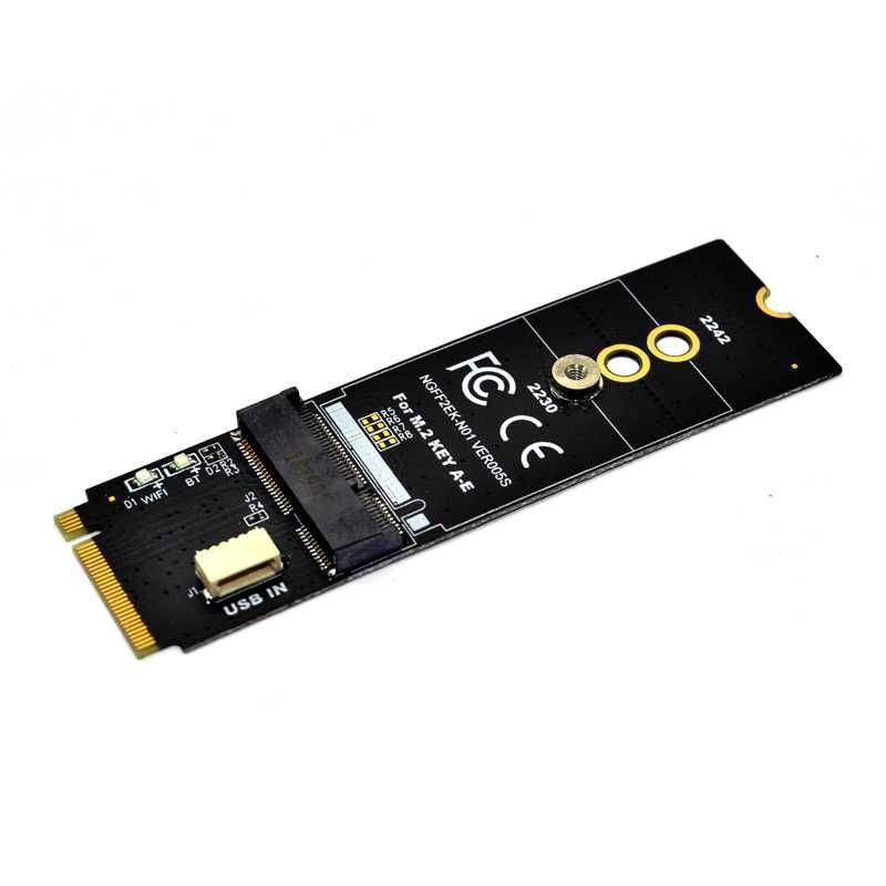 Adaptor M.2 KEY-M la KEY A-E/E pentru M.2 NGFF PCIE 2230 2242