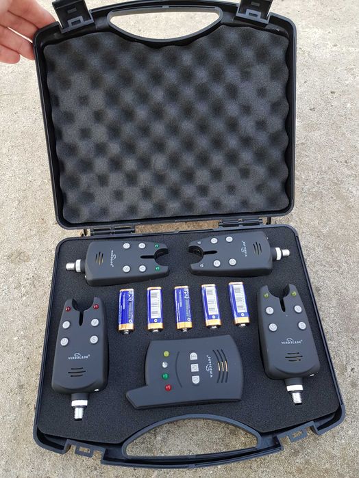 Set 4 Avertizori cu Statie Wind Blade 4 culori si valigeata Model 2