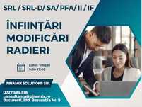 Infiintari / modificari / radieri firme Bucuresti-Ilfov
