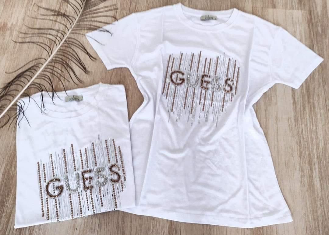 Дамски тениски Guess с камъчета