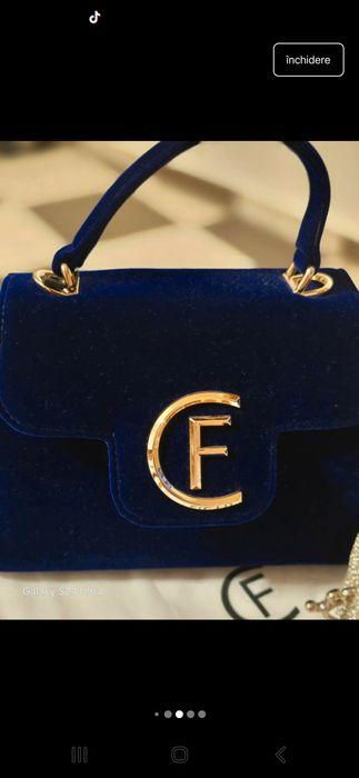 Geanta catifea Cristinaeffe