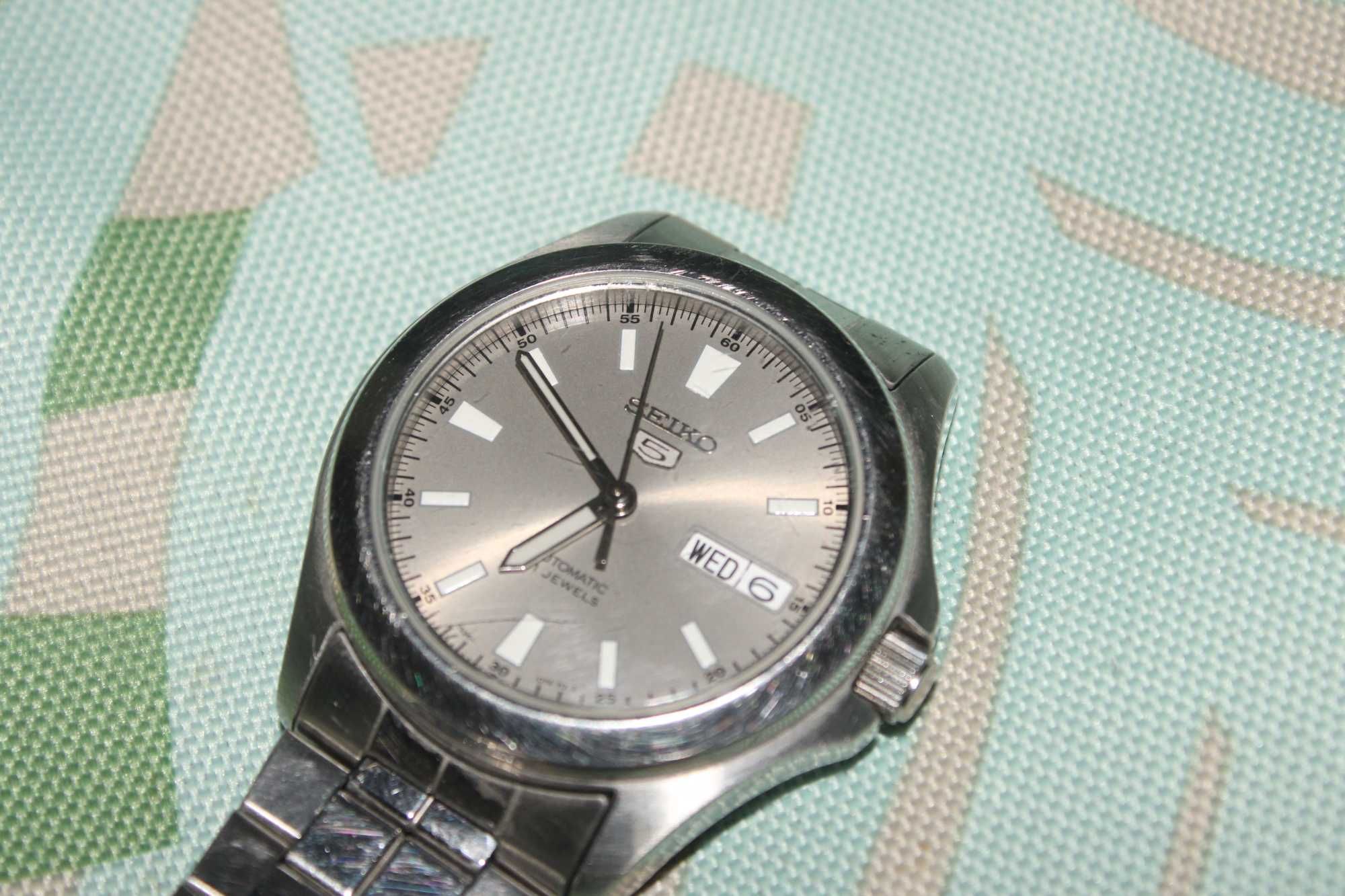 Оригинален японски мъжки часовник SEIKO 5, кварцов механизъм