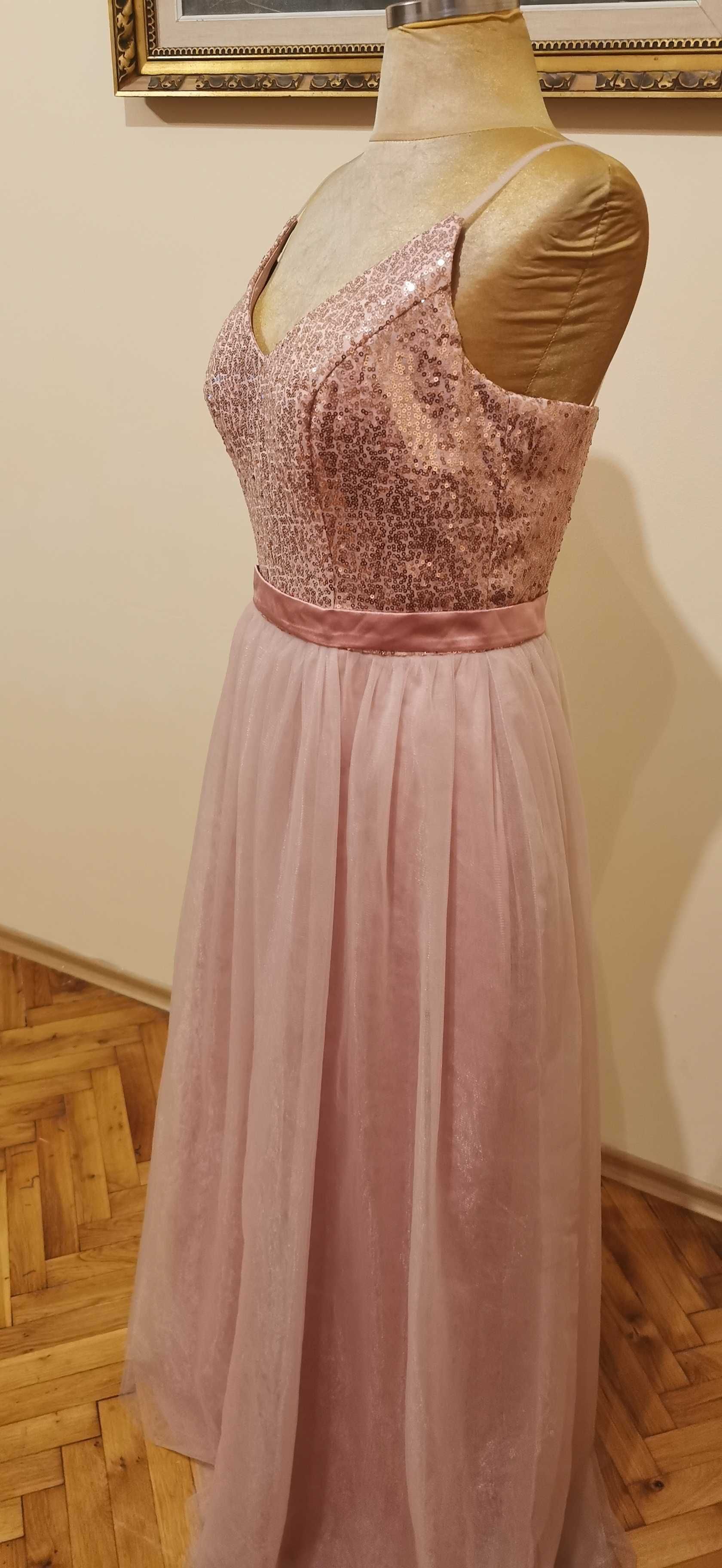 Официална рокля Пепел от рози Размер М/Л Нова