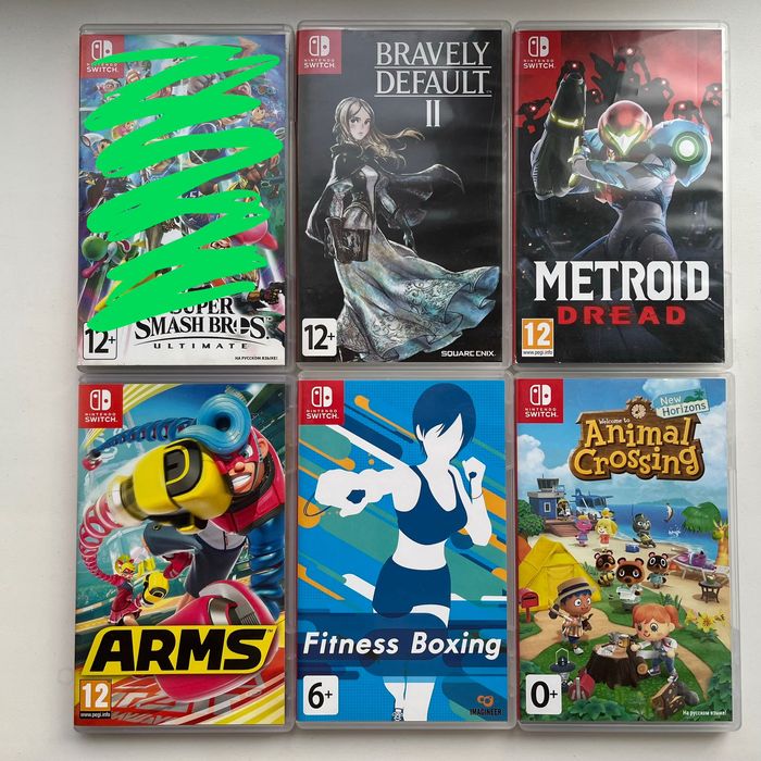 Продам игры для Nintendo Switch (Switch 2) - Animal Crossing, Metroid