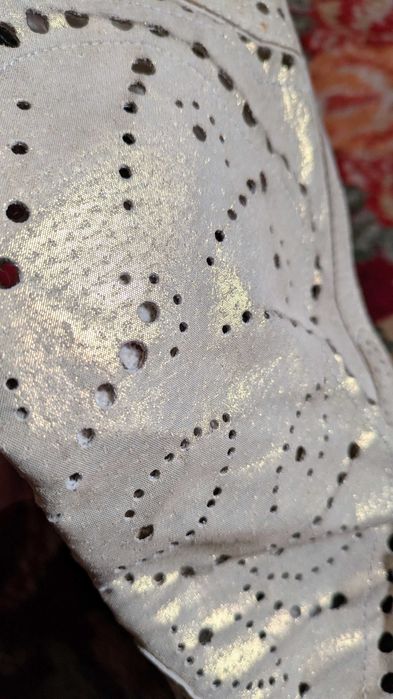 Cizme Elegante de Vară din Piele Întoarsă Bej cu Decupaje Laser