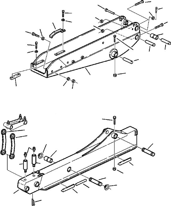 Patine brat extensibil Komatsu WB93R WB97R 42N-856-2840