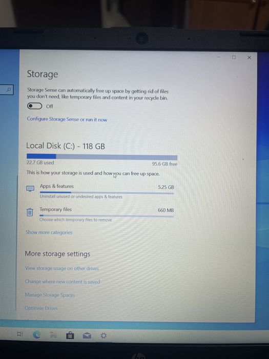 Laptop Hp intel celeron,4 Gb ram,17 inch