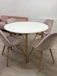 Set living (canapea extensibila + masa + 4 scaune Jysk)