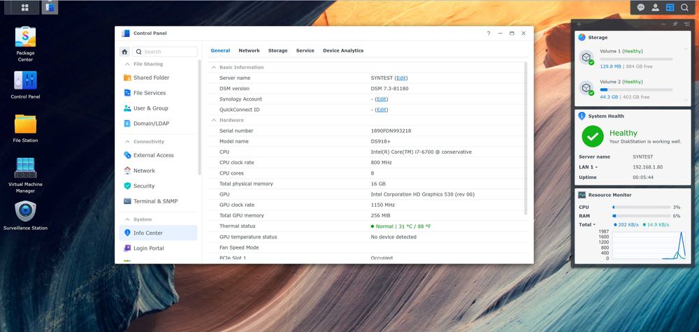 Synology 2.5GBE | 2x1 tb SSD | NVME 512GB | i7 6700 | 16GB ram