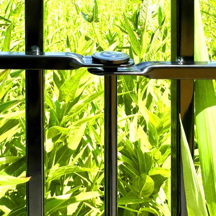 Gard metalic de grădină 91 cm înălțime x 71 cm lățime (5 panouri)