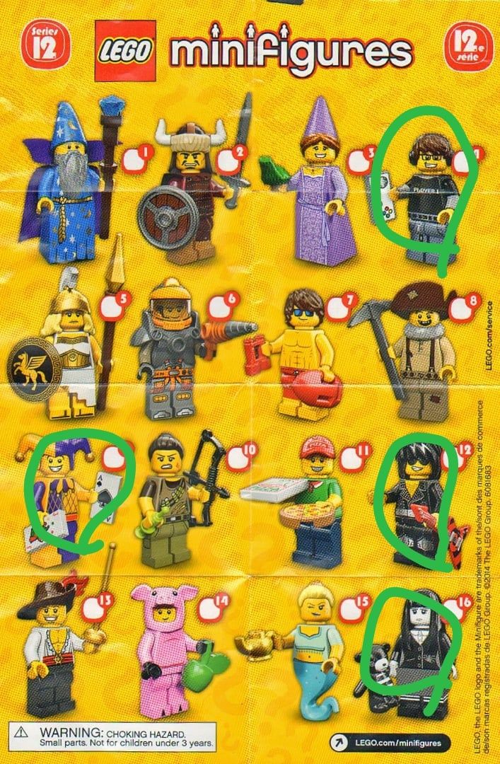 Lego minifigures  series 6-20 Lego the movie  , Harry Potter