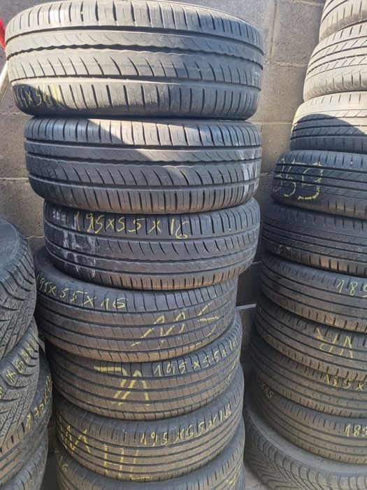 Vând 4 buc anvelope 195/55/16 vară