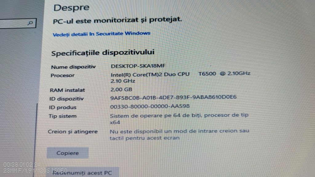 Leptop Dell cu ssd