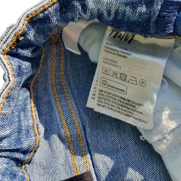 Blugi H&M 6-7 ani, 116-122, fete, bumbac, elastici