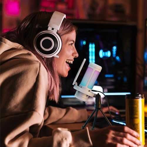 Нов Геймърски USB Микрофон TONOR TC310 с Регулируемо RGB Осветление