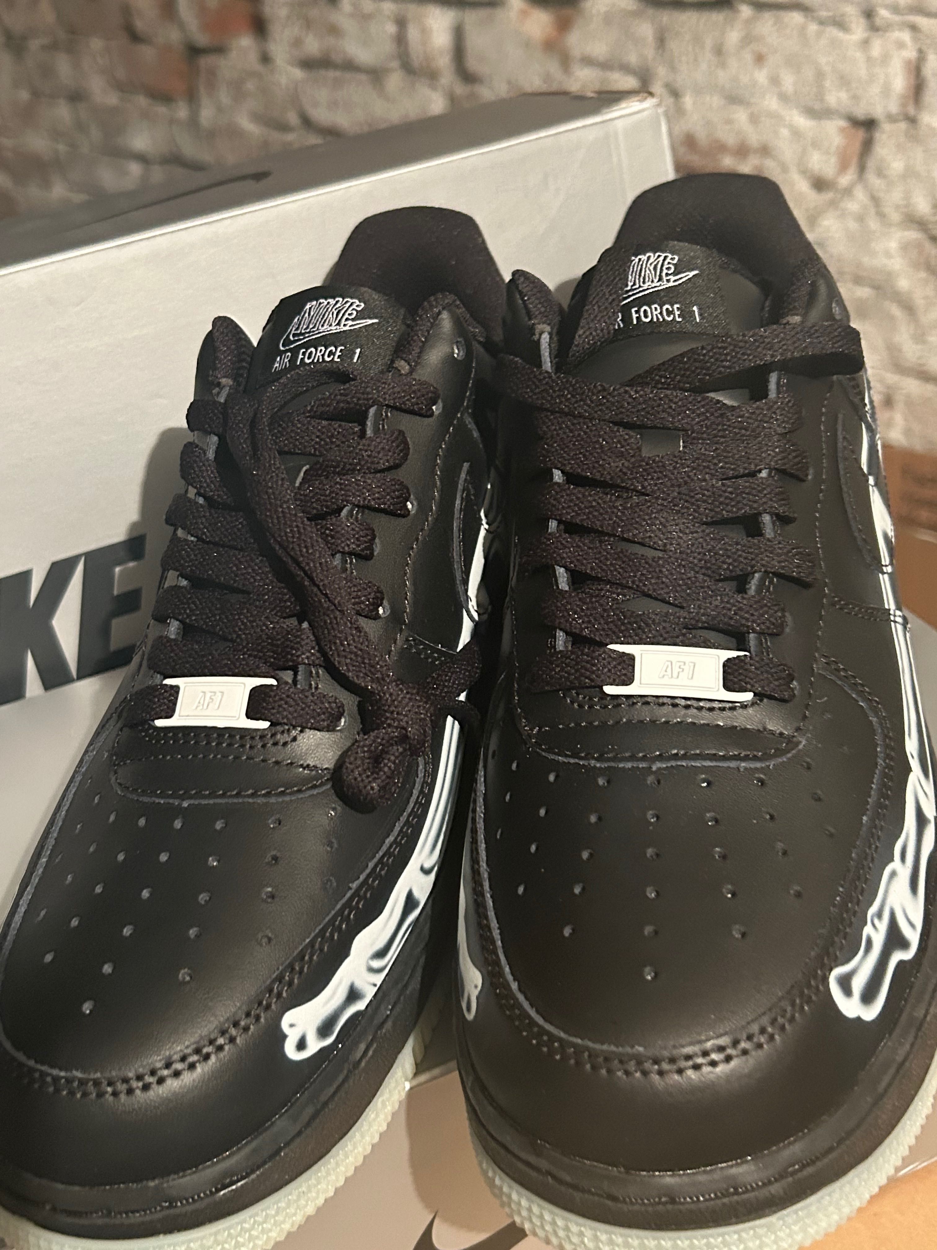 Маратонки Nike Air Force 1 Black Skeleton