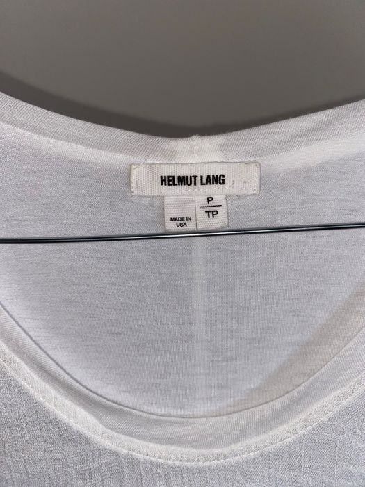 Helmut Lang Draped White Swift Dress Women