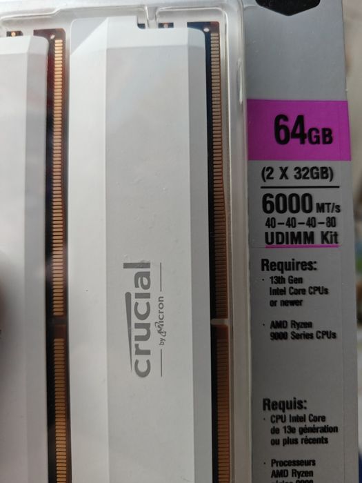 Crucial Pro 64Gb (2x32gb) DDR5 6000Mhz