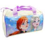 Geanta sport Frozen, noua, alb-mov, dimensiuni 38x20x22 cm