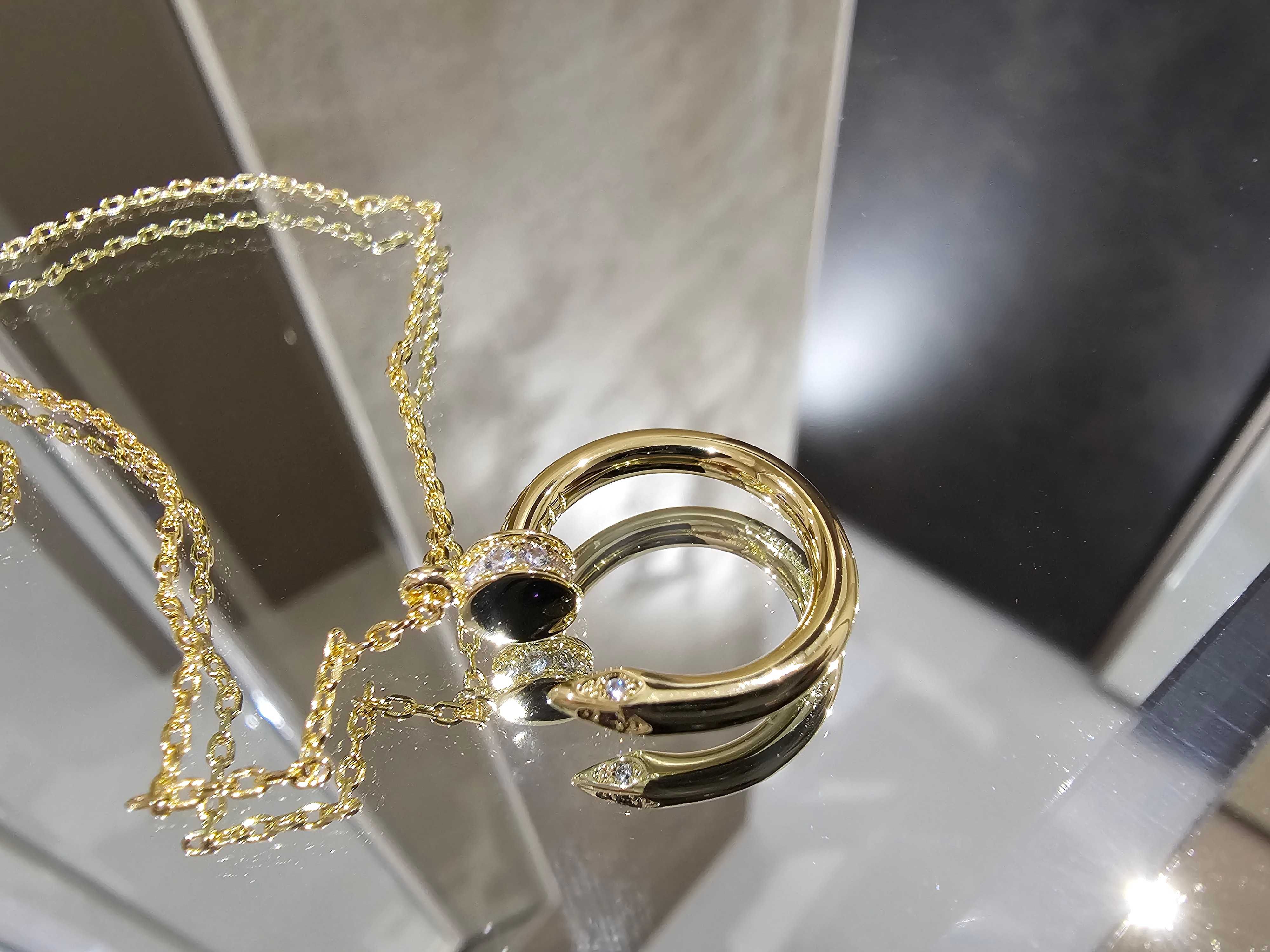 CARTIER Nail Juste un Clou Gold Diamonds Pendant Дамско Колие Пирон