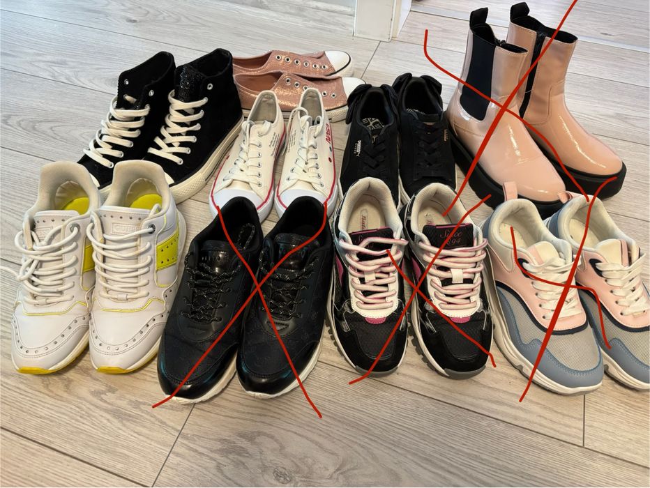 Обувки Guess, Zara, Mohito, Bata