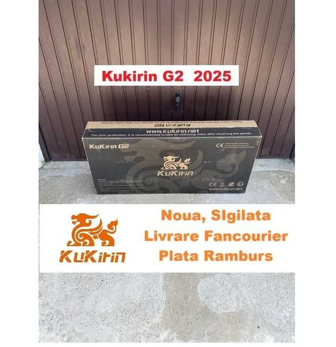 Sigilata, Kukirin G2 (2025)‼️Noua ‼️Motor 800W - 55km/h + GARANTIE 1AN