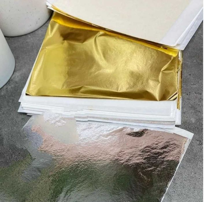 Листовая поталь золото