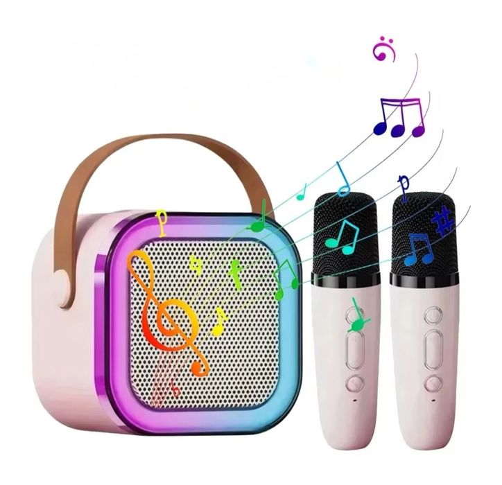 Microfon Karaoke wireless cu bluetooth si boxa