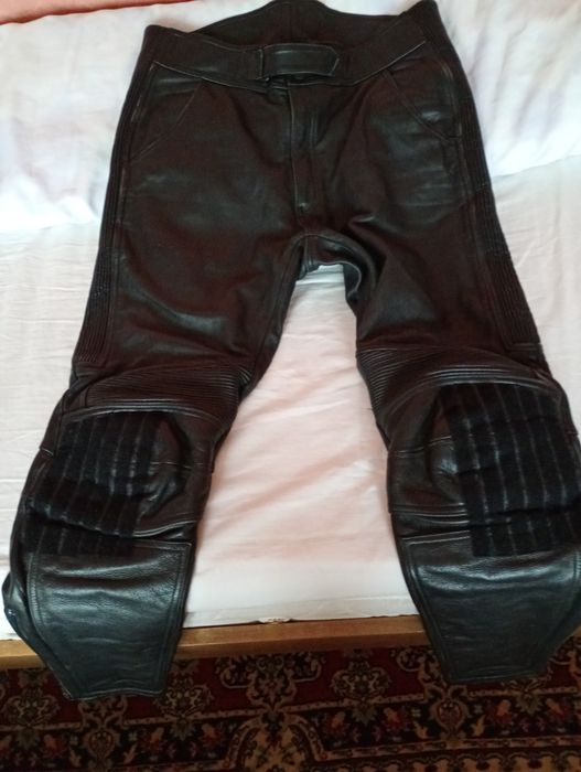 Кожен мото панталон