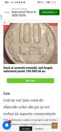 Vand monede Mihai Viteazu anul 1991 1992 1993 1994 toate colectia 60.