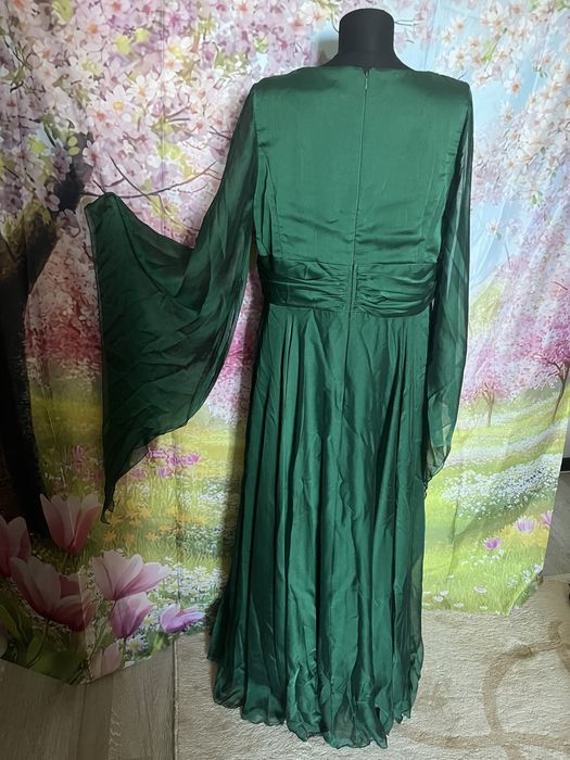 Rochie dama verde smarald, marime 48-50