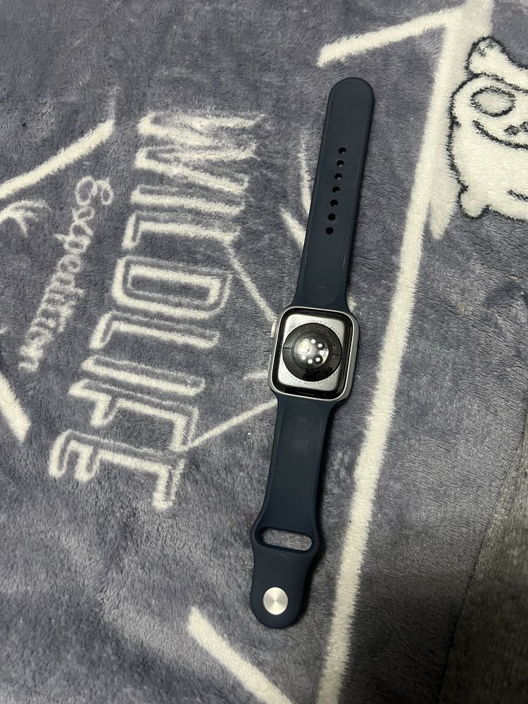 Смарт-часы Apple Watch Series 9 GPS S/M 45 мм серебристый-синий