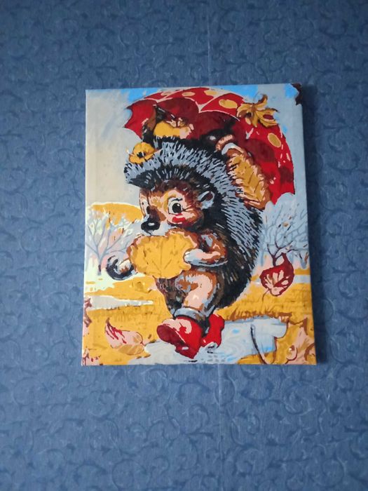 Ръчно нарисувана картина със специални материали