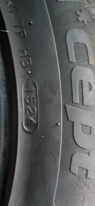 2 anvelope  225 55 16  hankook iarna 2024 6,2mm